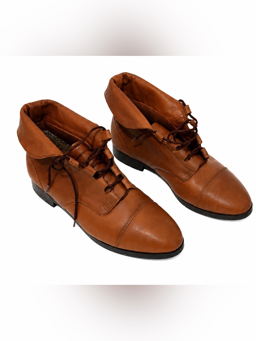 Prima Royale Tan Leather Chukka Boots Lace-Up Sz 9.5 Like New